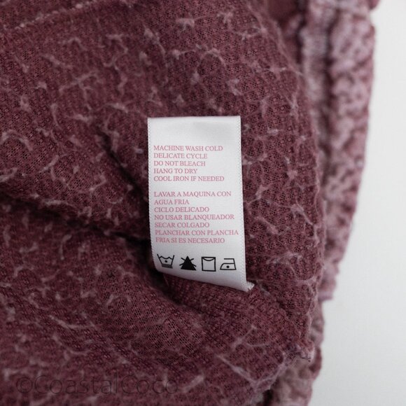 Cozy Sherpa Pink Quarter Zip Pullover Small Vegan Fleece Soft Warm Plush Jacket - Picture 11 of 15